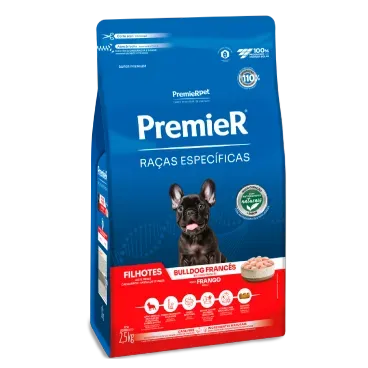 Racao Premier Racas Especificas Bulldog Frances Filhotes Frango 2.5kg lateral